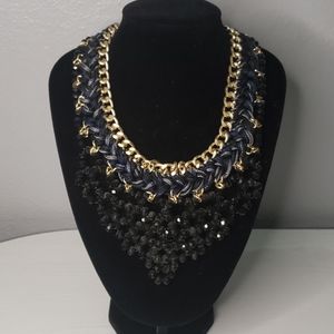 Black/gold/grey Fashion Necklace